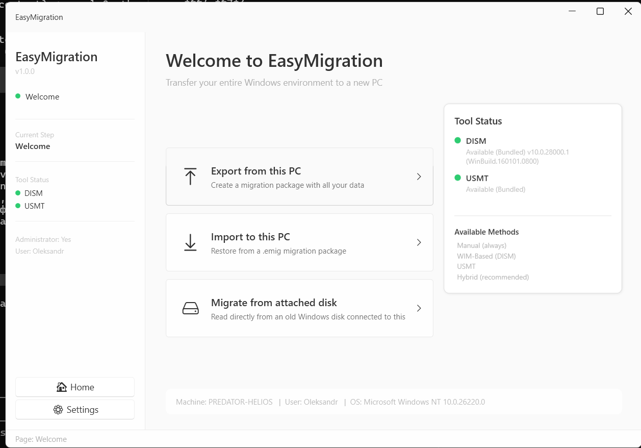 EasyMigration