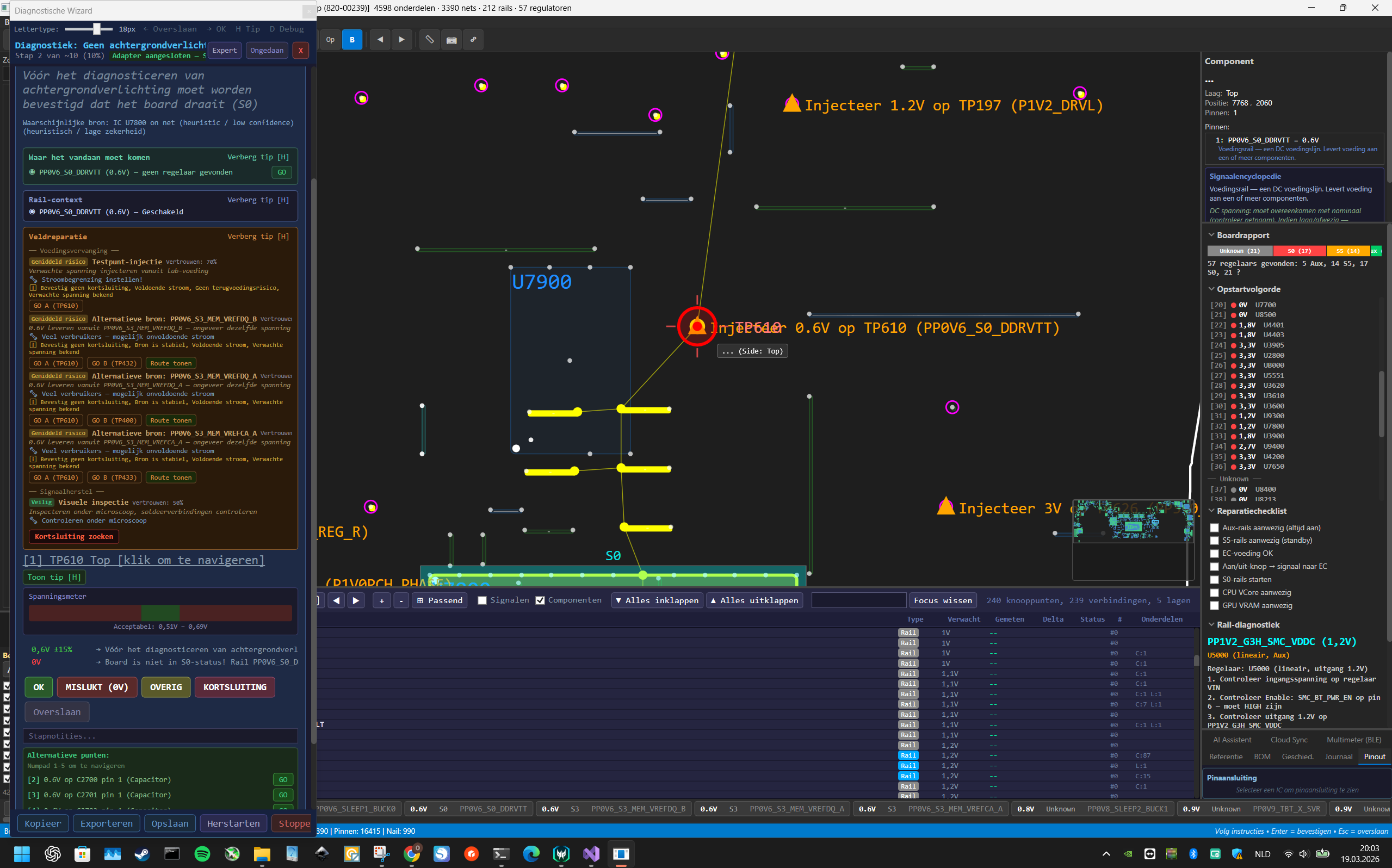 EasySoldering live diagnostiek met spanningsinjectie